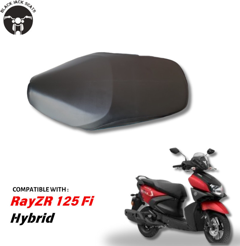 blackjackseats Yamaha Ray ZR Plain Seat Cover Black Single Bike Seat Cover For Yamaha Ray ZR