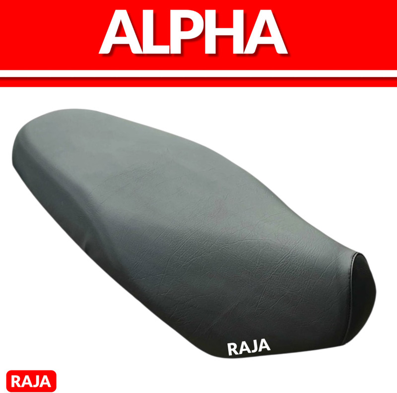 raja Alpha PU Leather Scooter/Scooty Seat Cover Accessories Single Bike Seat Cover For Yamaha Alpha