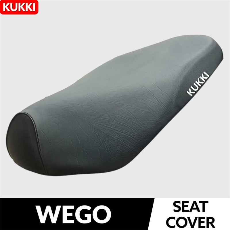 kukki Seat Cover for Wego Anti Slip Premium Scooty Seat Cover Black Single Bike Seat Cover For TVS Wego