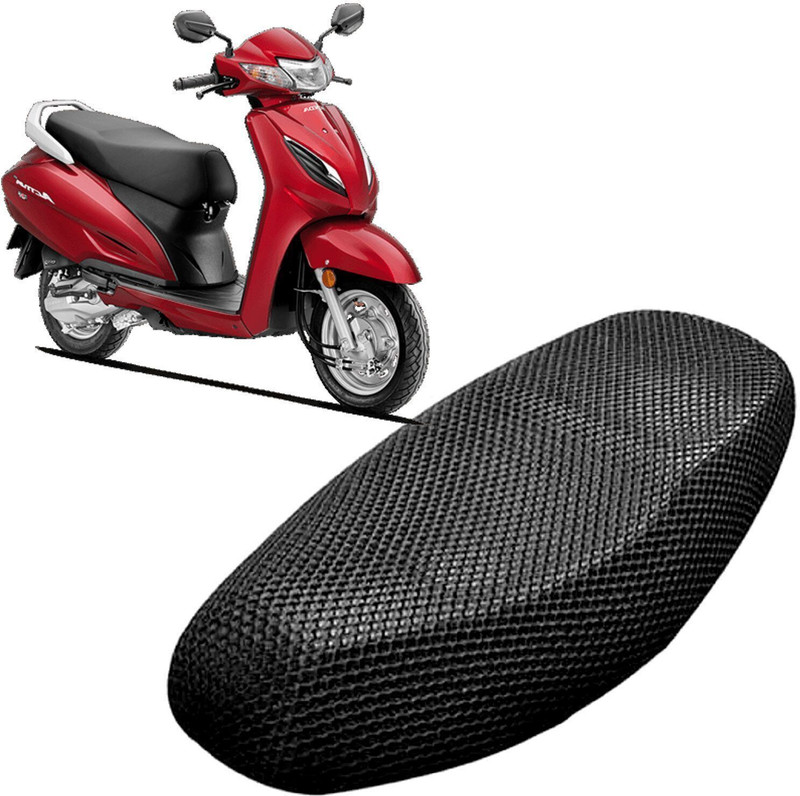 Lakshmina Enterprises MMMM 3D Free Size Bike/Scooty Seat Cover Very Soft Net Mesh Fabric and Smooth Single Bike Seat Cover For Honda Activa 6G