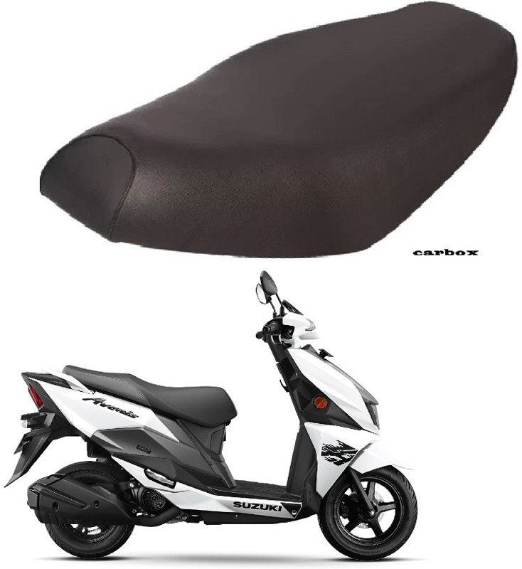 carbox Black Color Bike Seat Cover [ Suzuki Avenis 125 ] Single Bike Seat Cover For Suzuki NA