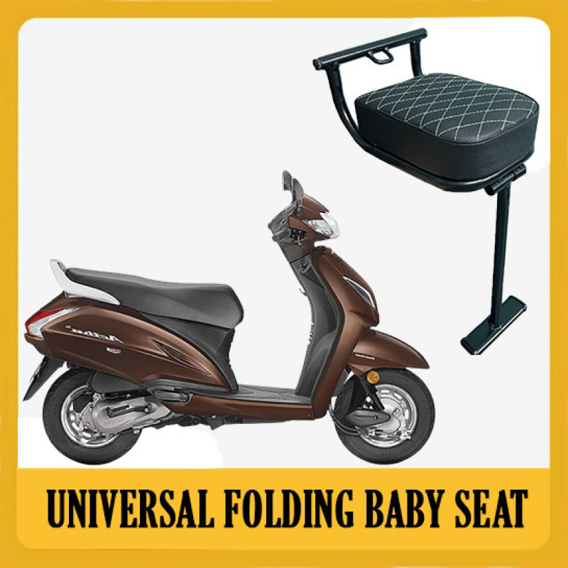 DAZZRIDE DZRD-XW Universal Folding Baby Seat Compatible for Activa 5G Single Bike Seat Cover For Universal For Bike Universal For Bike