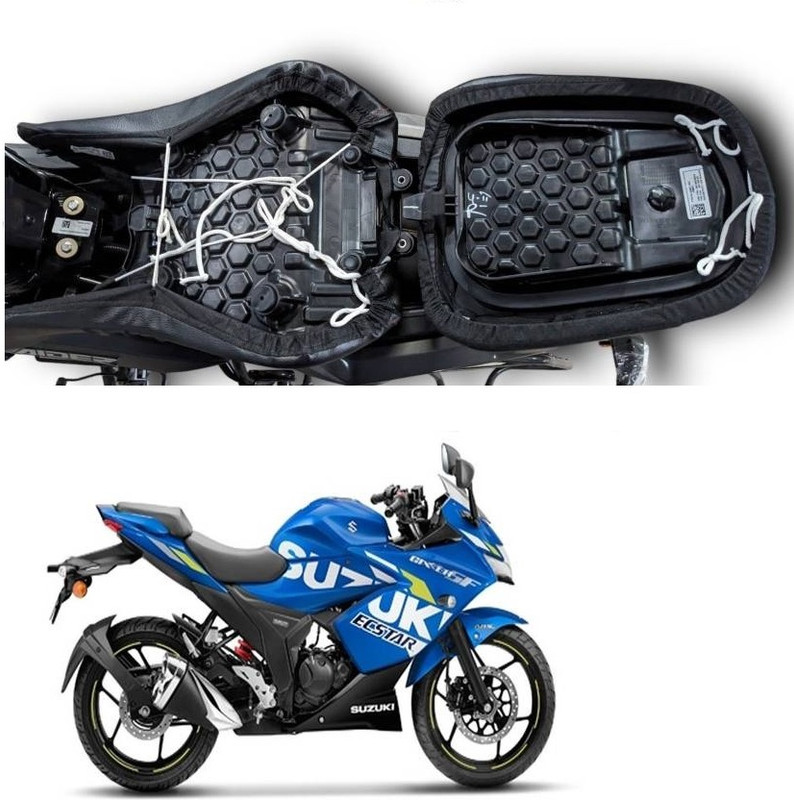 carbox CARBOXBike/Motorcycle/Two Wheeler Split Bike Seat Cover For Suzuki Gixxer SF