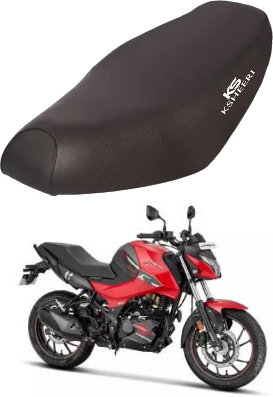 KSHEERI Xtreme 160 4V Bike Removable & Washable PU Leather Waterproof Seat Cover Single Bike Seat Cover For Hero NA