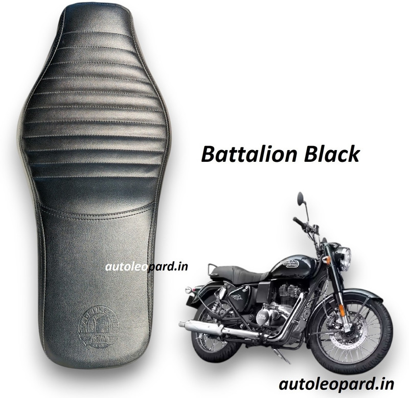 AUTOLEOPARD Royal Enfield Bullet BATTALION BLACK 350 PREMIUM QUALITY RUBBER FOAM SOFT TOUCH Single Bike Seat Cover For Royal Enfield Bullet