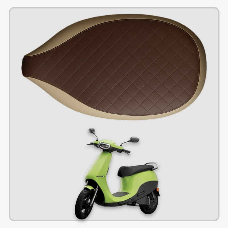 SIDDHI VINAYAK AGENCIES Ola Electric S1 Gen 1 and Gen 2 Models Cushion Seat Cover PU Leather Single Bike Seat Cover For Ola NA