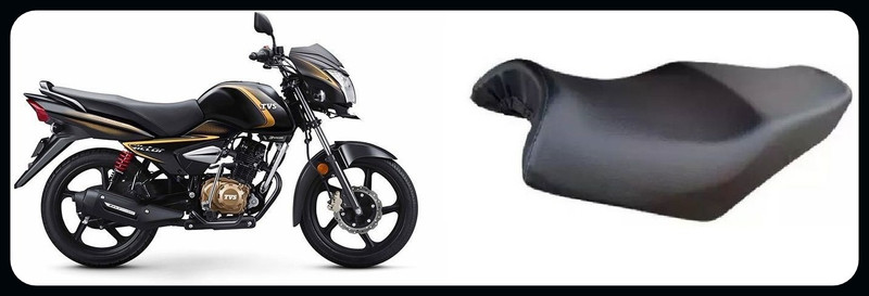 carbox Bike/Motorcycle/Two Wheeler-VI- Single Bike Seat Cover For TVS Victor New