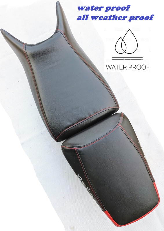 AUTOLEOPARD PULSAR N 160 REAR PARALLEL BLACK SPLIT BIKE SEAT COVER Split Bike Seat Cover For Bajaj Pulsar