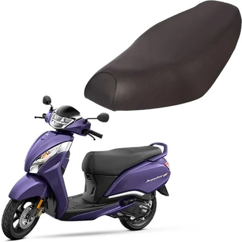 Sunriders Jupitar 125 Removable & Washable PU Leather Waterproof Seat Cover Single Bike Seat Cover For TVS Jupiter