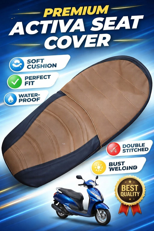 JIBZ SCACTIVA-006 Single Bike Seat Cover For Honda Activa