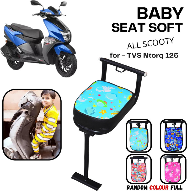 ENEMYT High Quality Heavy Metal Folding ColourFull Baby Seat For TVS Ntorq 125 Single Bike Seat Cover For Hero, Honda, TVS, Suzuki Activa 125, Access 125, Access, Activa, Activa 4G, Activa 5G, Activa 6G, Jupiter, Burgman