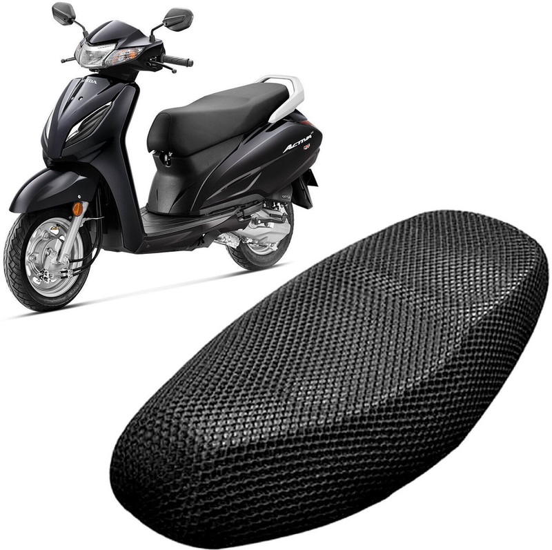Lakshmina Enterprises FF 3D Free Size Bike/Scooty Seat Cover Very Soft Net Mesh Fabric and Smooth Single Bike Seat Cover For Honda Activa 125