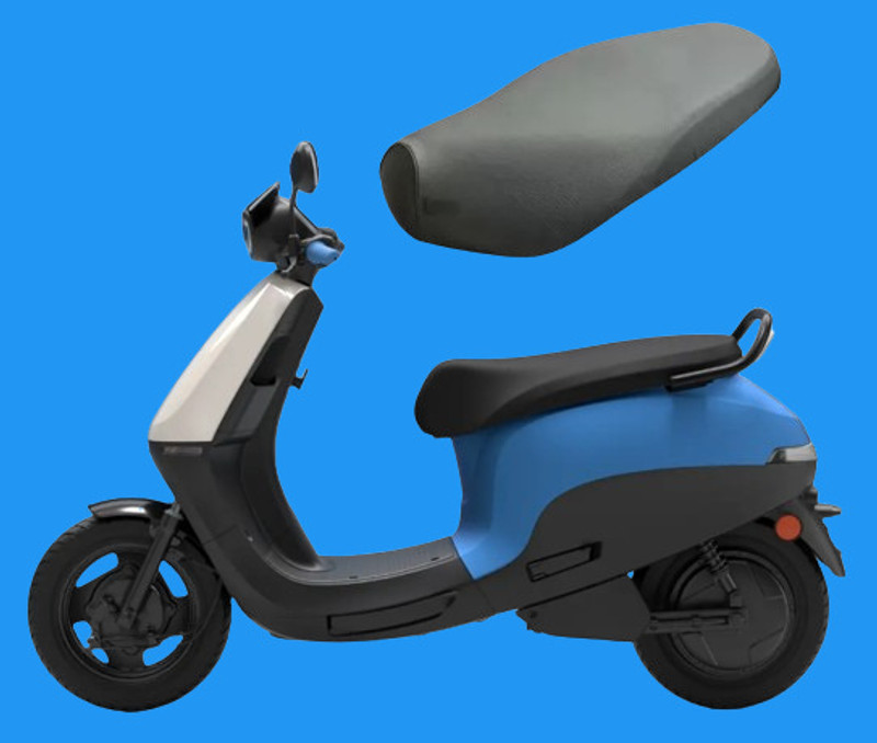 DSAMI S1X Single Bike Seat Cover For Ola S1
