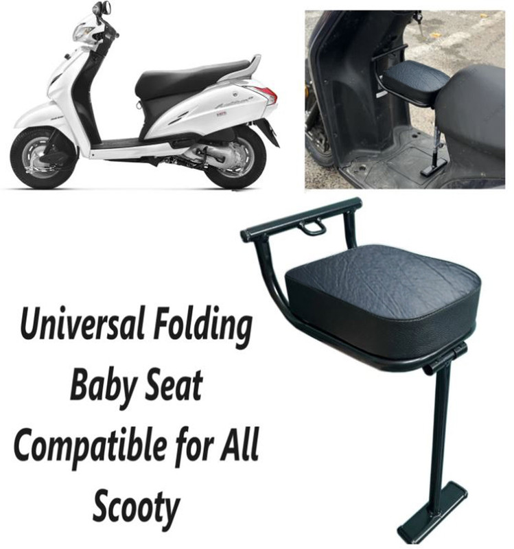 ANIXIOUS ENTERPRISES Scooter Front Baby Seat for Kids | Foldable Child Sitting Seat for Scooty Safe Single Bike Seat Cover For Hero, Honda, TVS, Suzuki Access, Access 125, Access SE, Activa, Activa 125, Activa 3G, Activa 4G, Activa 5G, Deo, Jupiter
