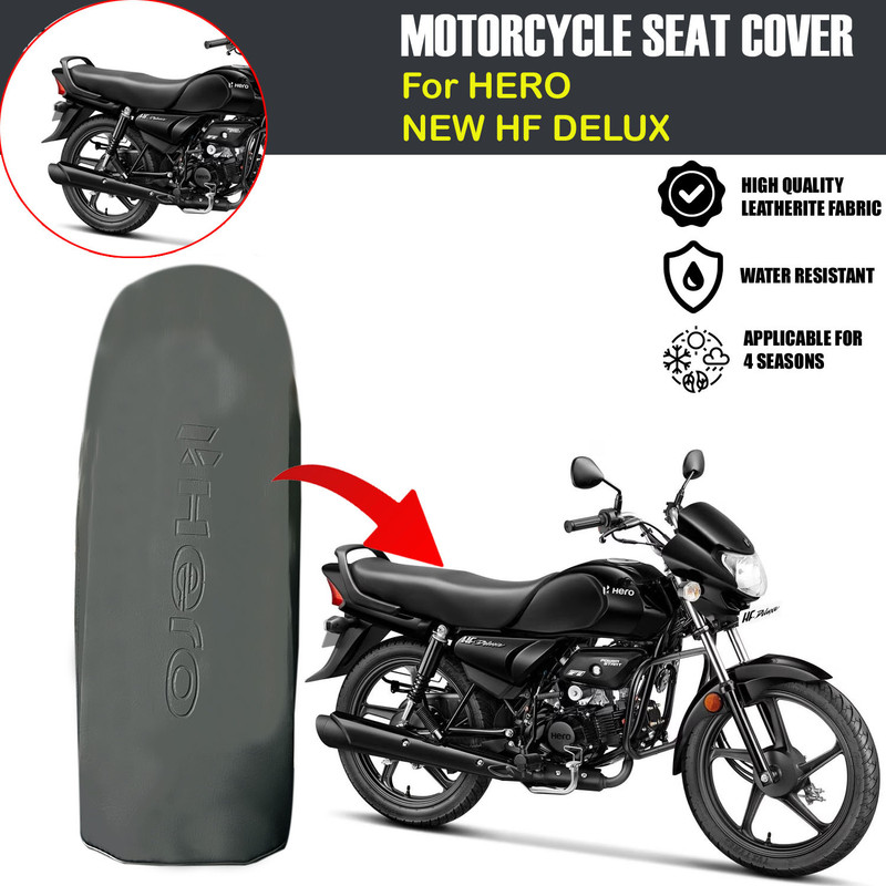 SRPHERE Bike Single Seat Cover | HERO HF DELUX NEW | Heavy Duty Single Bike Seat Cover For Hero HF