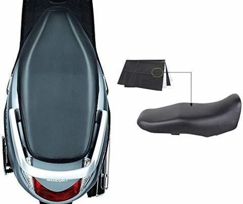 Lakshmina Enterprises Free Size Scooty /Scooter Seat Cover Cushion Black Single Scooty Bike Seat Cover Single Bike Seat Cover For Honda Activa, Activa 125, Activa i, Activa 3G, Activa 4G, Activa 5G, Activa 6G