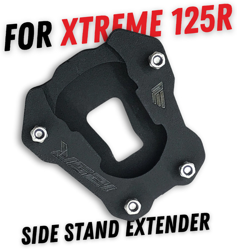 PHANTOM Strong Built Side Stand Extender for Hero Extreme 125R Bike (Blue) Bike Side Stand