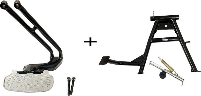 Digital Craft Footrest & Centre Stand Compatible for CHETAK EV [ Pack of 2 ] Bike Centre Stand
