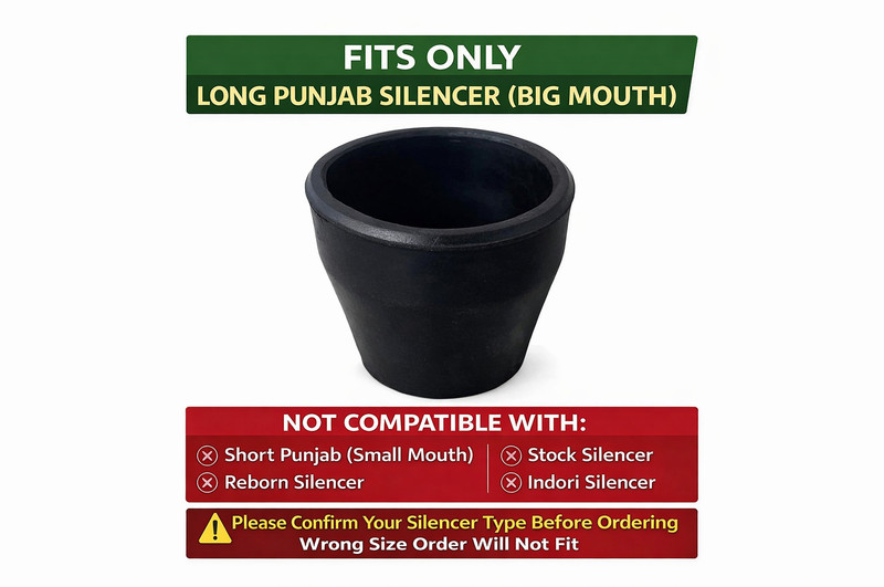 EAZ Long Punjab Exhaust Rubber For RE Bike Silencer Rubber
