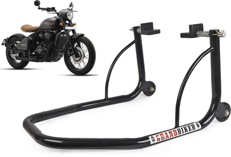 Grandbiker Bike stand for Jawa Perak Black Bike Storage Stand(Floor Mount)