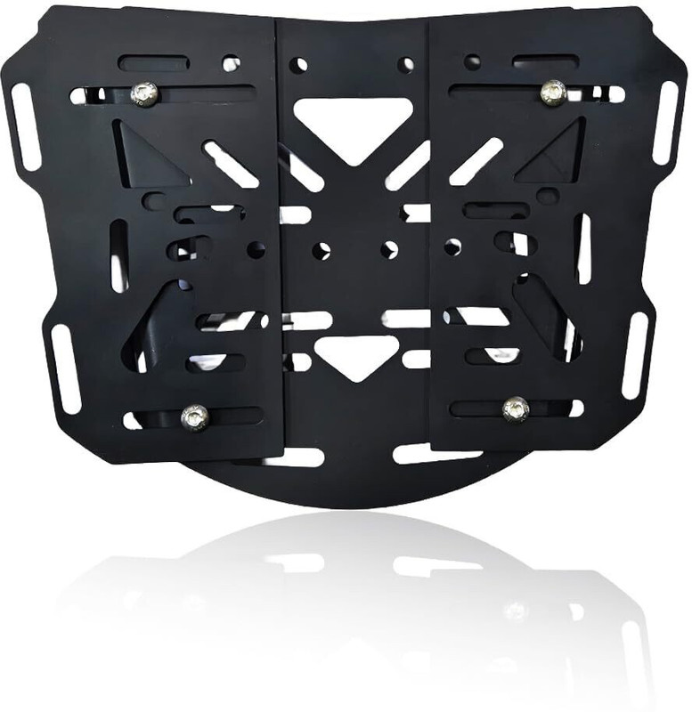 Moto Genius Universal Adjustable Top Base Plate for Luggage Rack Bike Storage Stand(Floor Mount)