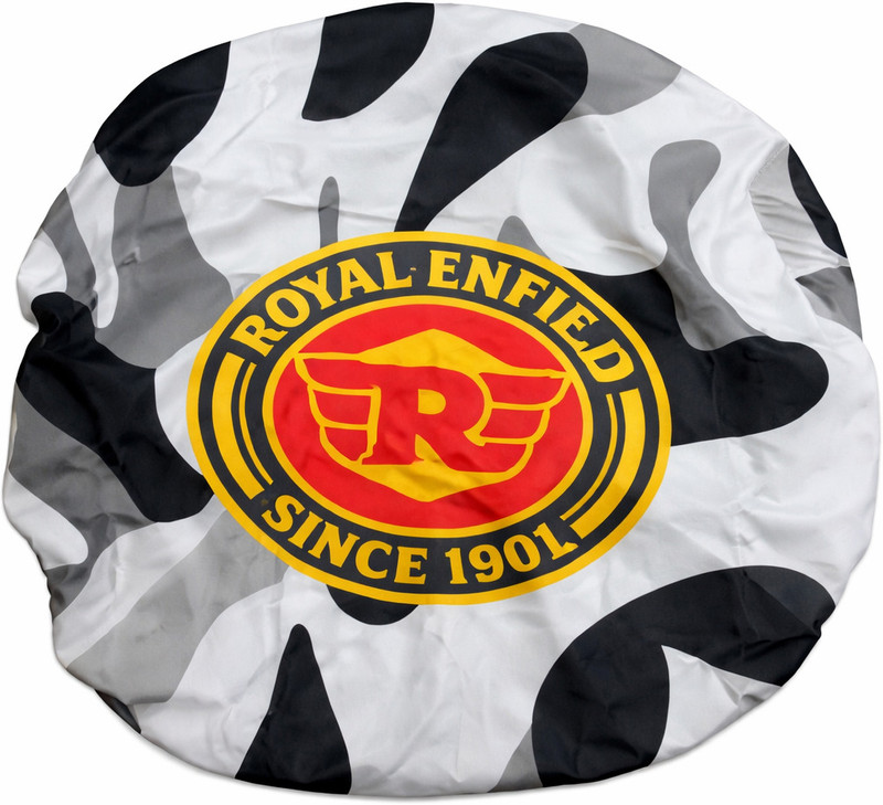 TA WHITE /BLACK TANK COVER Strap Royal Enfield Universal For Bike Bike Tank Cover