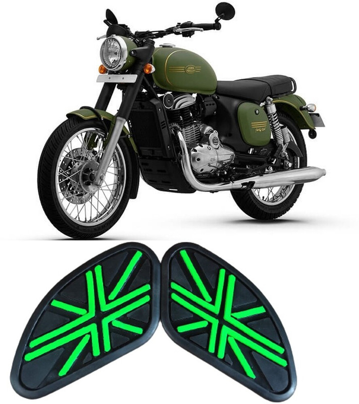 ranarc THAI PAD TANK PAD KNEE PAD UNIVERSAL FOR ALL BIKES BLACK/YELLOW 4 LINE Bike Tank Pad