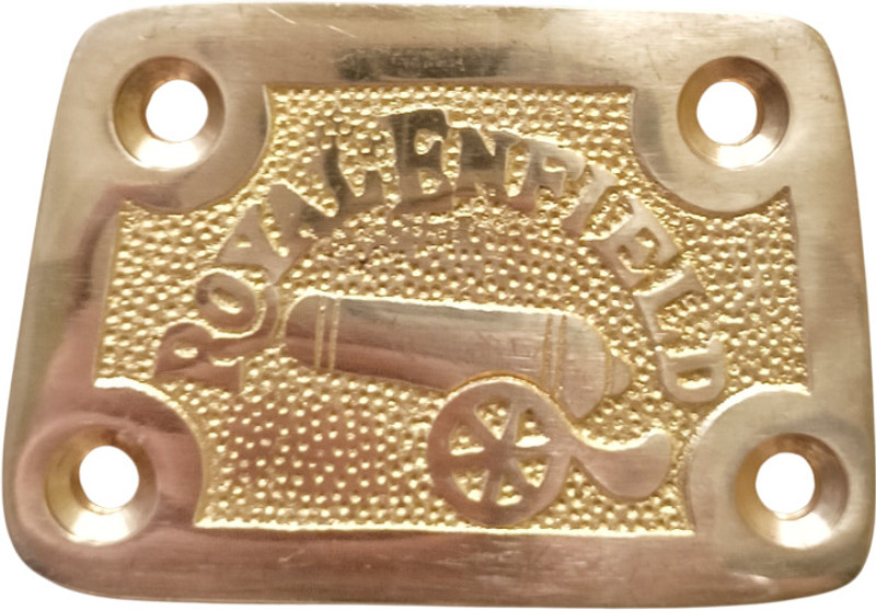 road religion Brass Top Tapped Plate for Bullet, Standard, Classic, Thunderbird, Electra Bike Tappet Cover