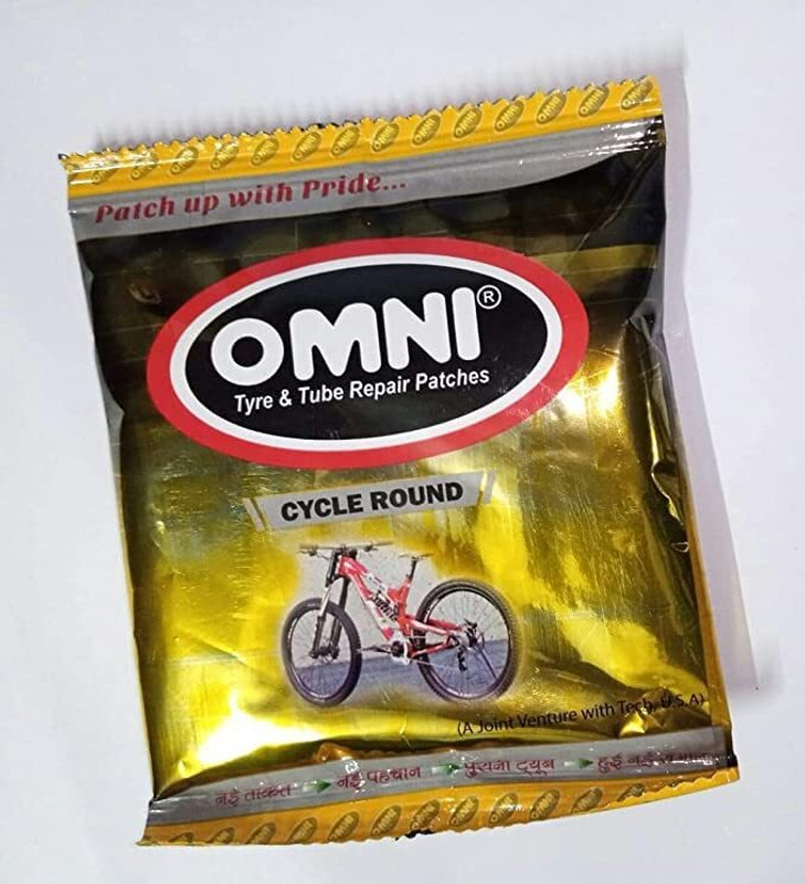 PMW Tyre & Tube Puncture Repair Patches (Cycle Round) 100 PCS-Omni Vulcanizin 75ml Rear Alloy Iron Harley Davidson 1200 Custom Motorbike Tyre Rim(Race)