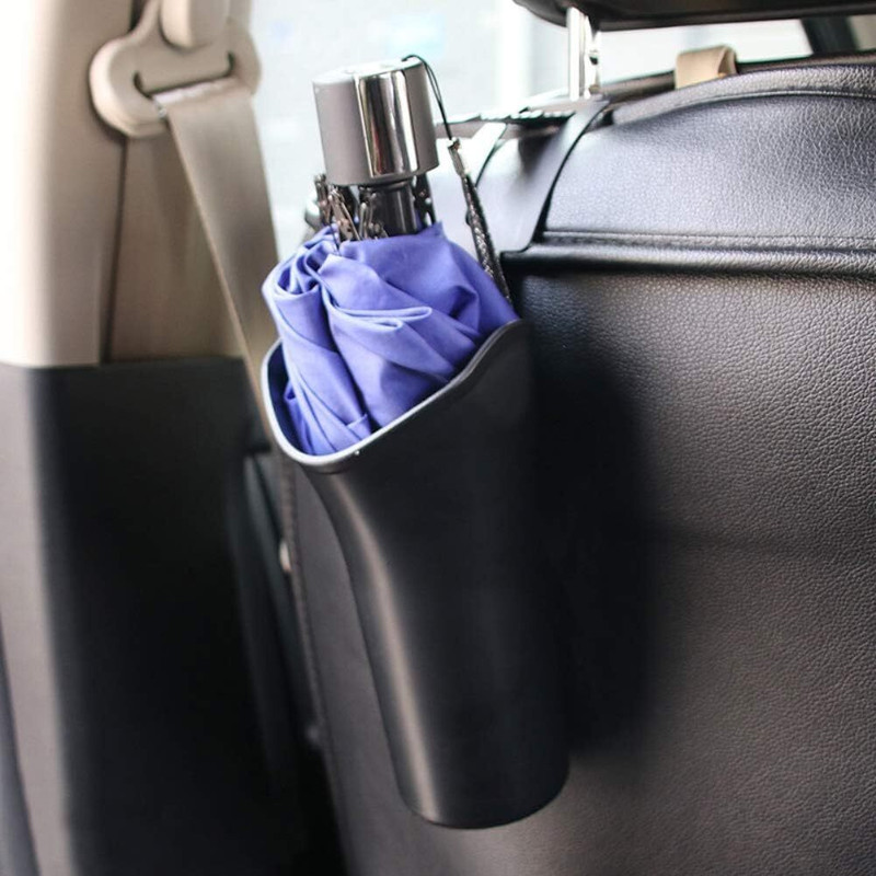 KolorFish Car Umbrella Storage | Umbrella Bucket Multi-Function Car Storage Bucket (Black) Bike Umbrella Stand