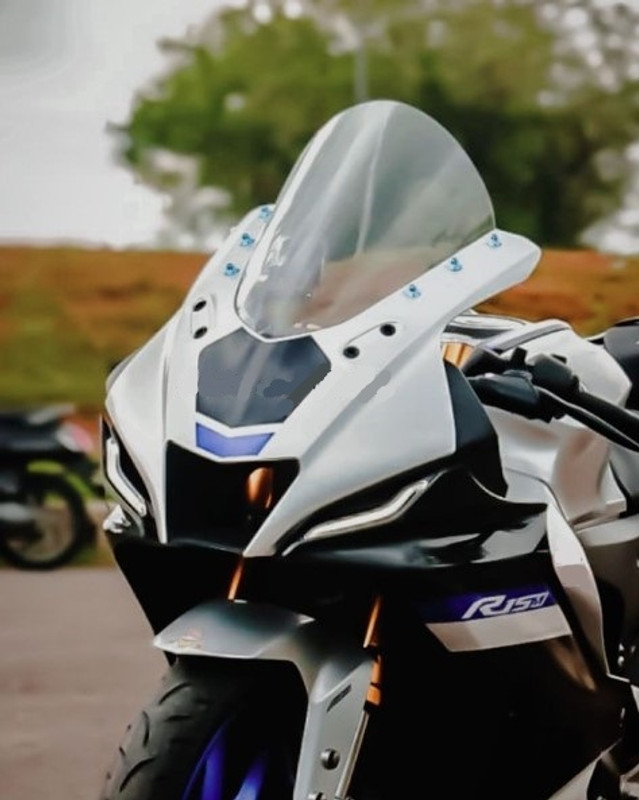 HARP MODZ Yamaha R15 V4 M Indonesian Bubble Visor Transparent White Bike Windshield