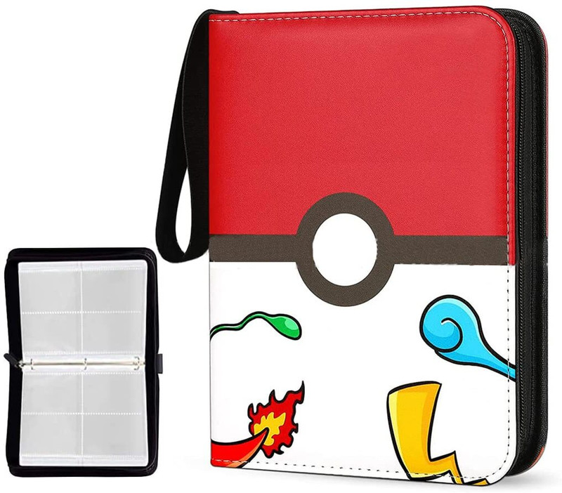 SNOWIE SOFT Poke-mon Binder, Cards Collector Album Holder for 400 Poke-mon Cards Board Game Accessories
