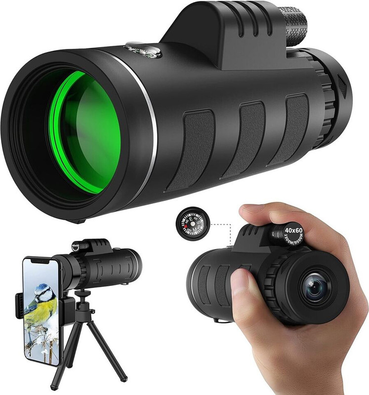 APRO Professional waterproof 40x60 prism telescope binoculars Binoculars(60 mm , Black)