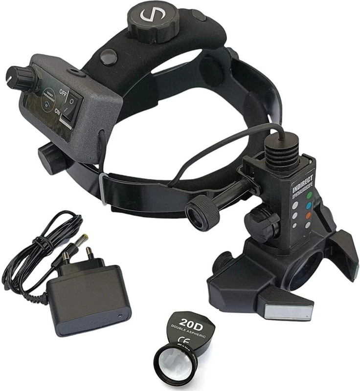 SA OPHTHALMIC Indian Binocular Indirect Ophthalmoscope With 20 D Lens Binoculars(0 mm , Black)