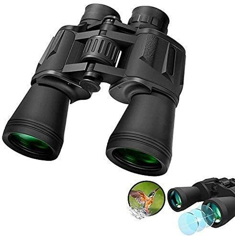 Kinzilla High Power 20x50 Binoculars, Compact HD Professional Waterproof Binoculars Binoculars(20 mm , Multicolor)