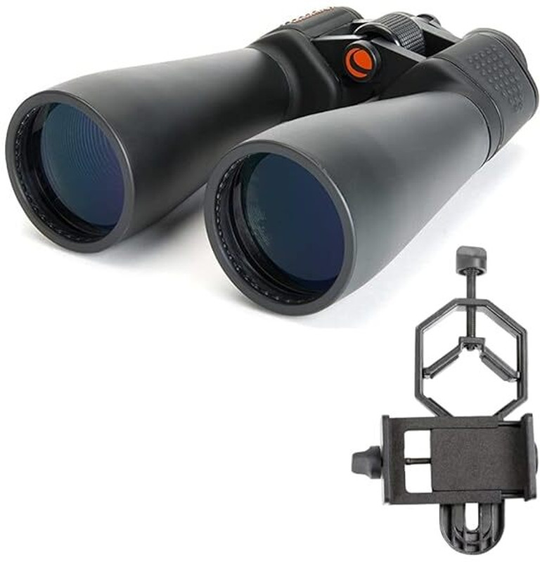 CELESTRON SkyMaster 15x70 Porro Prism with Smartphone Adapter Binoculars(70 mm , Black)