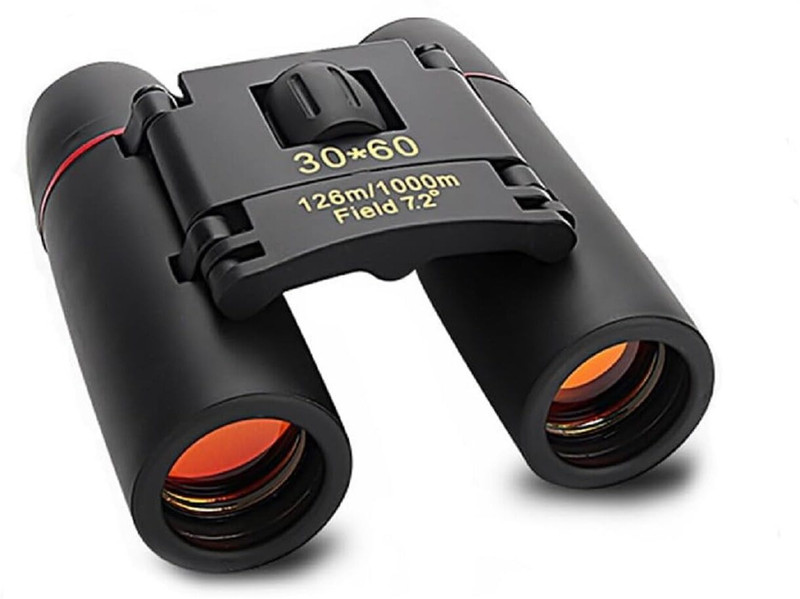 Milixir 30x60 High Powered Waterproof, Fogproof, Roof Prism Binoculars for Adults & Kids Digital Binoculars(60 mm , Black)