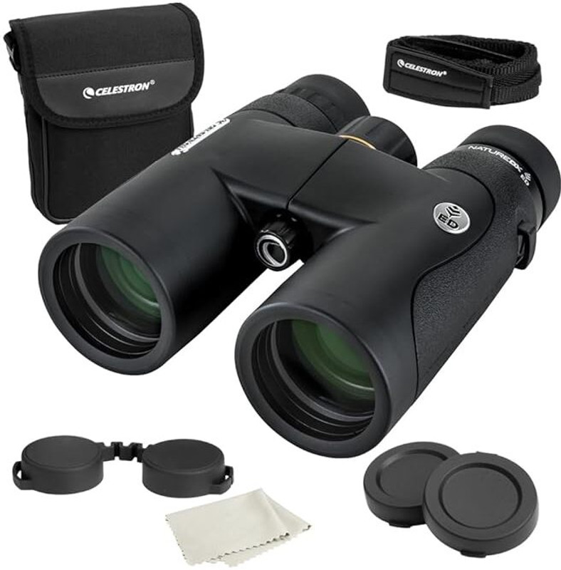 CELESTRON Nature DX ED 10x42 Premium ExtraLow Dispersion Objective Lenses Binoculars(42 mm , Black)