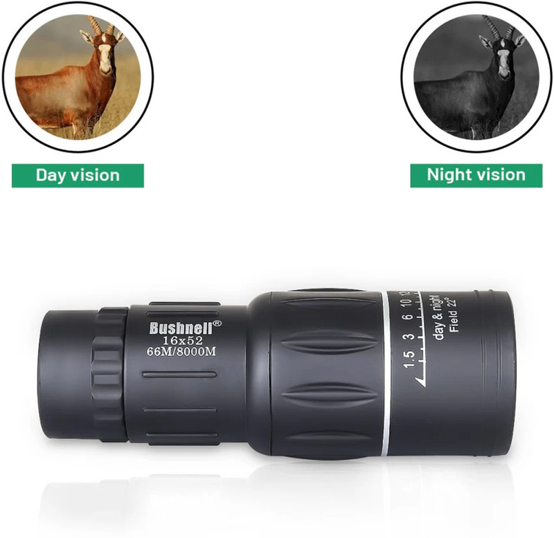 BUSHNEL 16x52 Binoculars: Powerful Optics for Long-Range Viewing Binoculars(16 mm , Black)