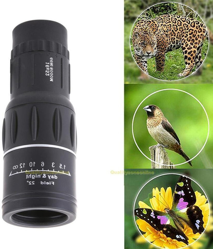 APRO Monocular Dual Focus Zoom Optic Lens Armouring Monocular Telescope Outdoor Binoculars(52 mm , Black)