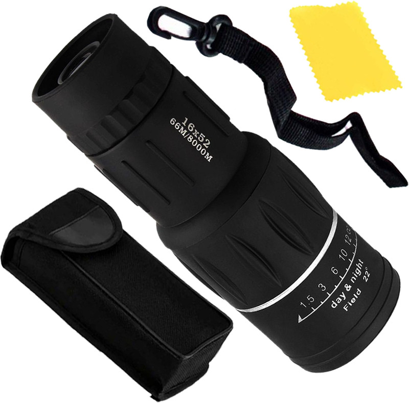 KJF 16x52 Day Night Vision Dual Power Object Lens Binocular Binoculars(52 mm , Black)