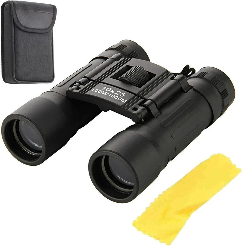 Bushnell Pro 10X25 Compact Binocular with Powerful Lens 101 to 1000 m Vision Waterproof Binoculars(10 mm , Black)