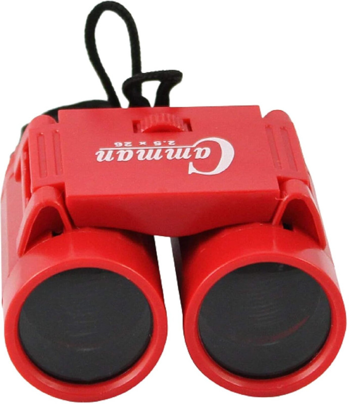 GOSHOPPE ENTERPRISES Mini Pocket Size Folding Binocular Telescope Toy for Kids Binocular Binoculars(26 mm , Red)