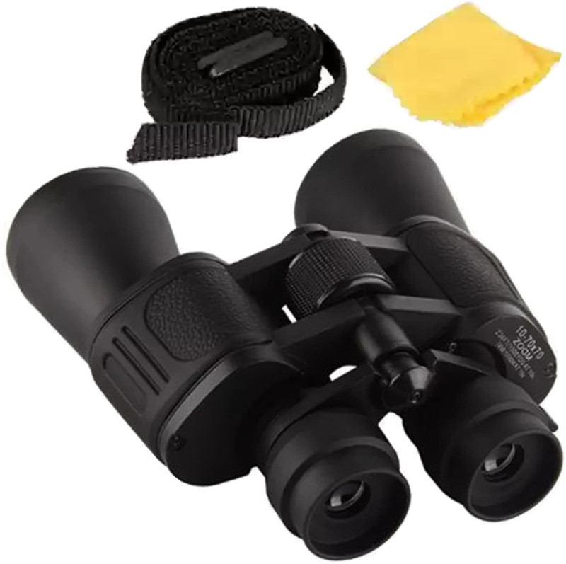 Busnel High Magnification Zoomable Binocular Binoculars(70 mm , Black)