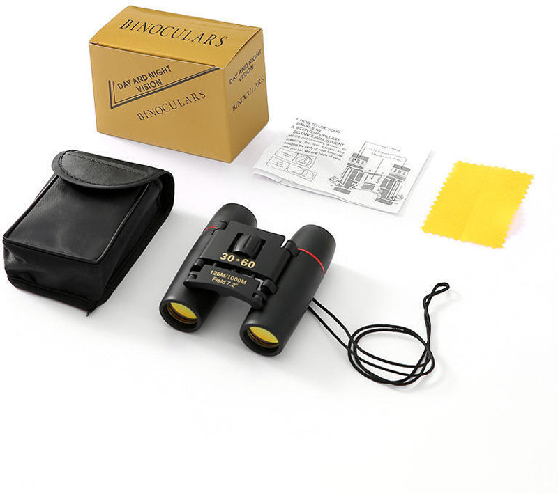 VISHIXIT Portable 30x60 Binoculars HD Mini Telescope for Camping, Bird Watching & Travel Binoculars(22 mm , Black)