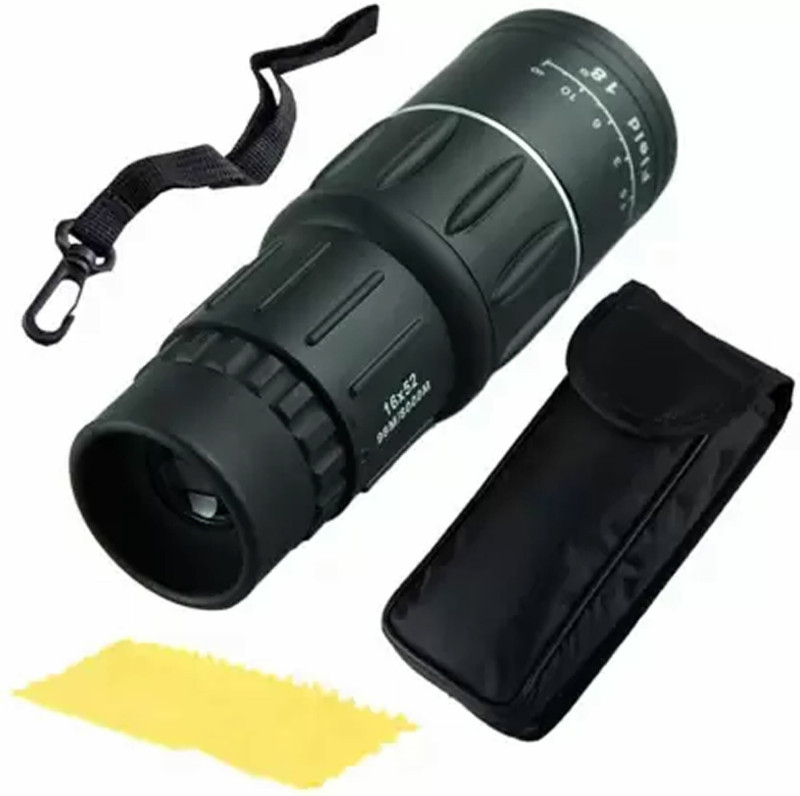 SellRider High Powered Dual Focus Day & Night 16x52 HD Optical Monocular Outdoor Portable Binoculars(52 mm , Black)