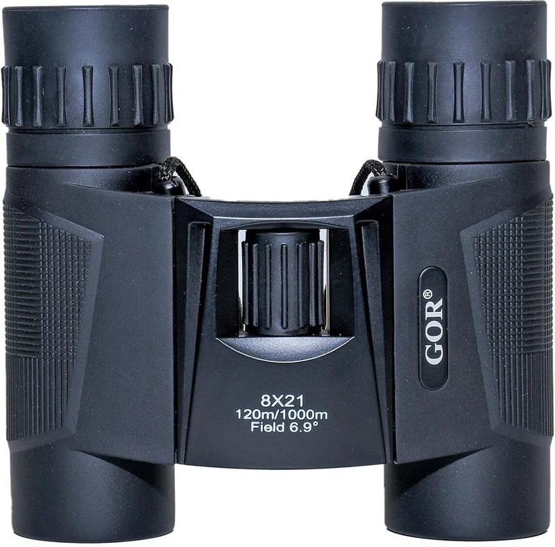 GOR Professional Binoculars Compact Roof Prism Pocket Multipurpose HD 8 X Zoom Binoculars(21 mm , Black)