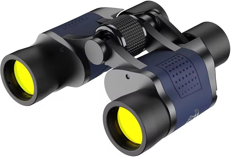 Iktu 60x60 Binoculars with Scale & Low Light Professional High Power Optical Lens Binoculars(60 mm , Blue, Black)