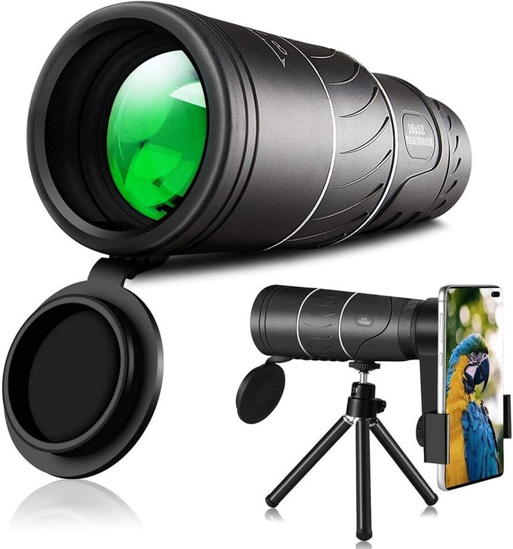 APRO New Original Front Zoom HD Front Sports Bird Watching Prism for Adults Monocular Binoculars(60 mm , Black)