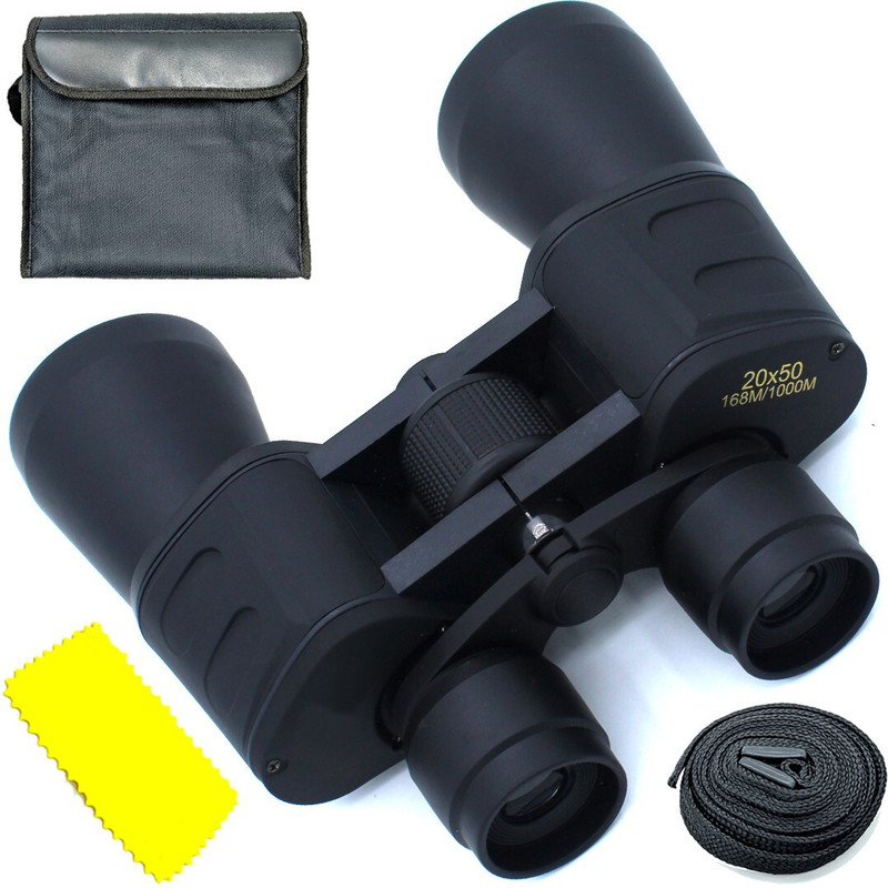 QGS BC 20X50 Prism Binocular Monocular Telescope For Bird Watching Travel Stargazing Binoculars(50 mm , Black)